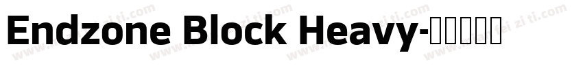 Endzone Block Heavy字体转换